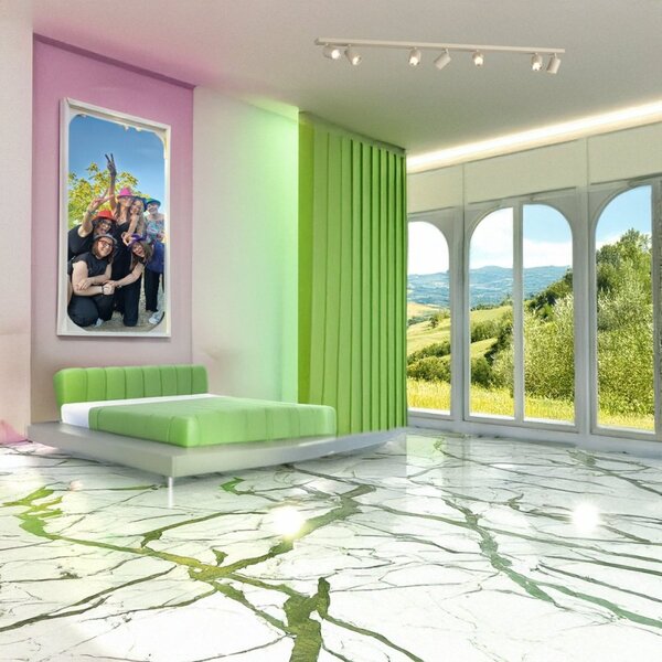 Binario top light kora 1208 7 sa gu10 led lampada soffitto parete moderna faretti orientabili - Top Light