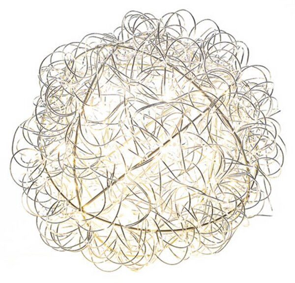 Lampada LED deco palla metallica, Ø 20cm, 40 LED