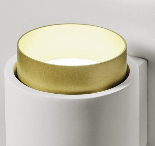 Applique gesso sforzin illuminazione syme tonda t446 t447 t448 t449 gx53 led biemissione parete - Sforzin Illuminazione