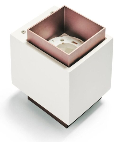 Applique gesso sforzin illuminazione syme quadrata t450 t451 t452 t453 gx53 led biemissione parete - Sforzin Illuminazione