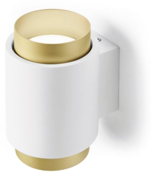 Applique gesso sforzin illuminazione syme tonda t446 t447 t448 t449 gx53 led biemissione parete - Sforzin Illuminazione