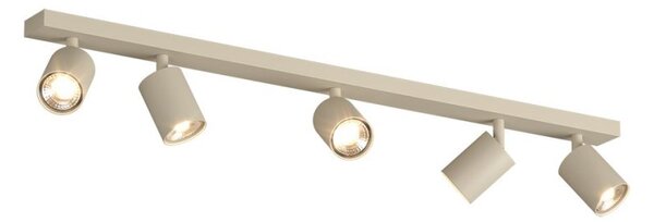 Binario top light kora 1208 5 sa gu10 led lampada soffitto parete moderna faretti orientabili - Top Light