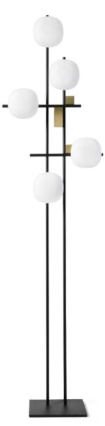 Piantana moderna miloox lingotto 1744 345 g9 led dimmerabile metallo vetro - Miloox
