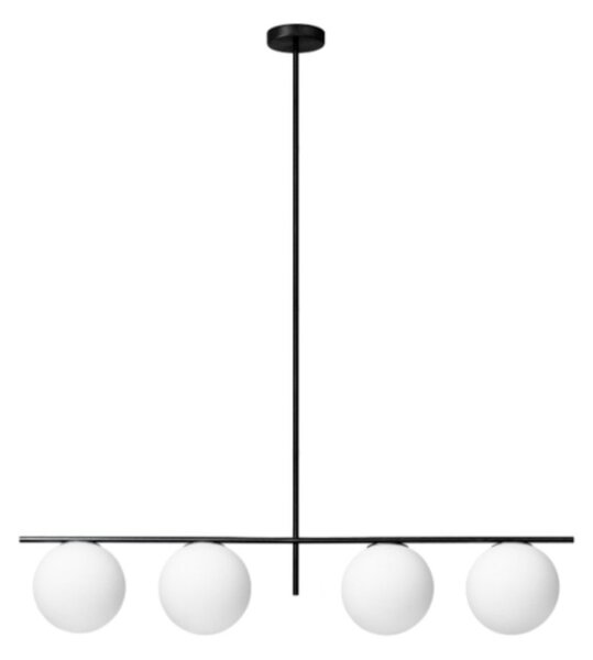 Lampadario moderno miloox jugen 1744 204 e27 led metallo vetro - Miloox