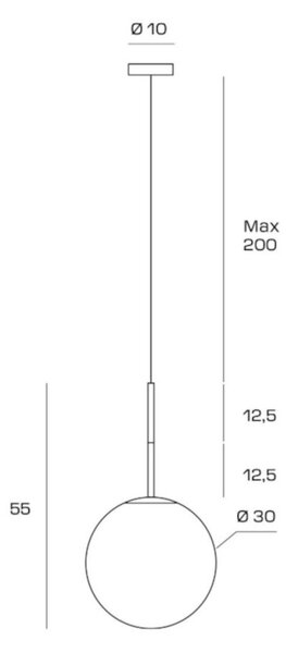 Lampadario moderno miloox jugen 1744 205 e27 led vetro metallo - Miloox