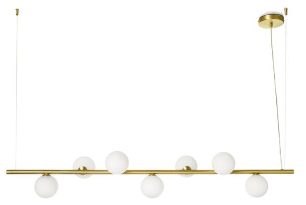 Lampadario classico miloox pomi' 1744 269 g9 led metallo vetro - Miloox