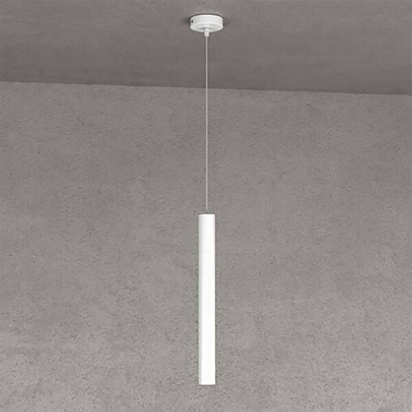 Lampadario top light round tube 1174 s1 gu10 led cilindro metallo moderno - Top Light