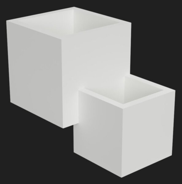 Applique gesso lampadari bartalini obma 200 g9 led biemissione verniciabile - Lampadari Bartalini Gesso