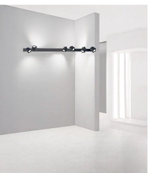 Binario faretti perenz snodo 8292n 8290n 8294n gu10 led sistema modulare angolare interno spot orientabili - Perenz