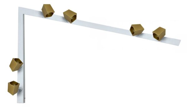 Binario faretti perenz snodo 8290 b 8292 b 8294 or gu10 led sistema modulare spot orientabili - Perenz