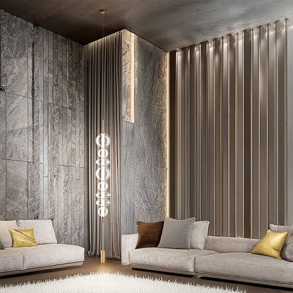 Piantana terra soffitto led dimmerabile perenz bubbles 8165 tr lc 3700lm 3000k altezza regolabile contrappeso - Perenz