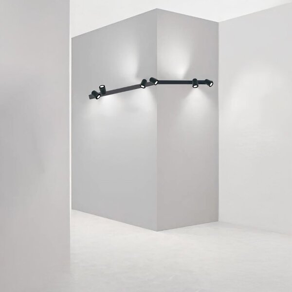Binario faretti perenz snodo 8292n 8290n 8296 gu10 led sistema modulare angolare esterno spot orientabili - Perenz