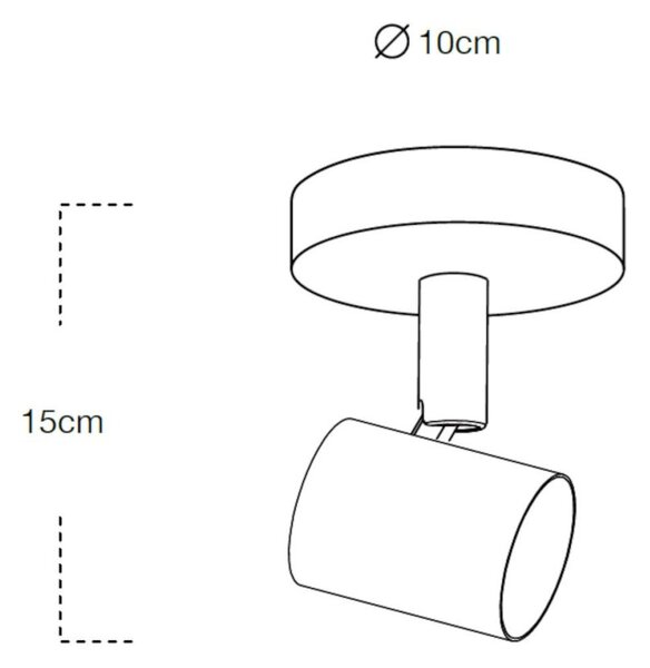 Applique moderno lampadari bartalini amuc bia gu10 led orientabile metallo - Lampadari Bartalini Gesso