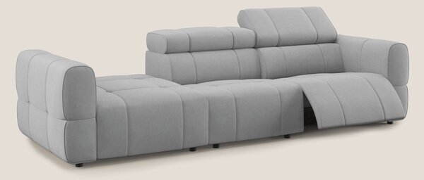 Giotto Divano con terminale e opzione relax elettrico in microfibra ef