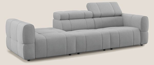 Giotto Divano con terminale e opzione relax elettrico in microfibra ef