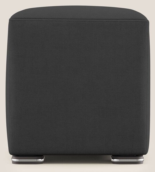 Cube pouf in tessuto morbido impermeabile T02 nero