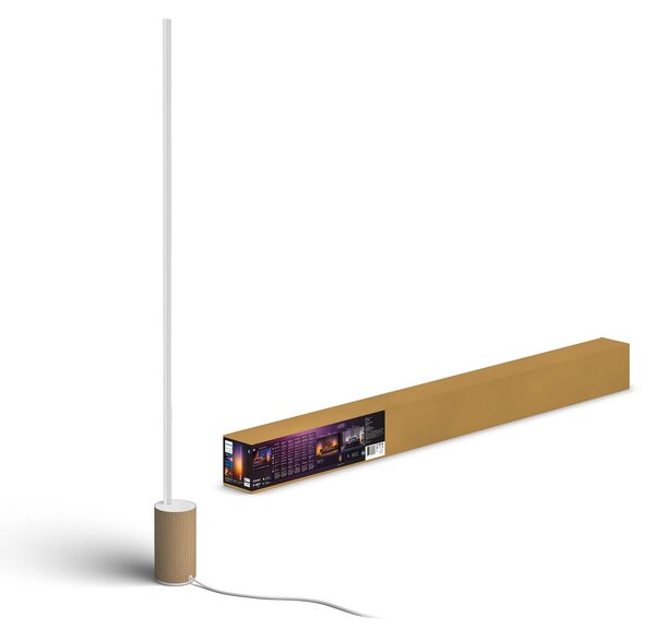 Philips Hue Gradient Signe Oak Piantana LED Oak, dimmerabile, Legno chiaro, Soggiorno / Sala da pranzo, Legno, Moderno
