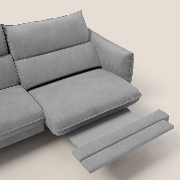 Monamour Divano dal design moderno con opzione relax elettrico in micr