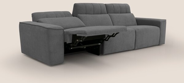 Clark Divano modulare 3 sedute con opzione relax elettrico in tessuto