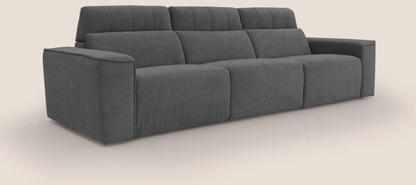Clark Divano modulare 3 sedute con opzione relax elettrico in tessuto