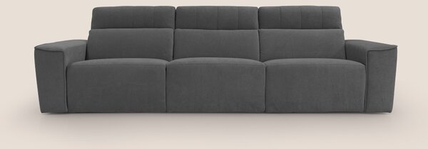 Clark Divano modulare 3 sedute con opzione relax elettrico in tessuto