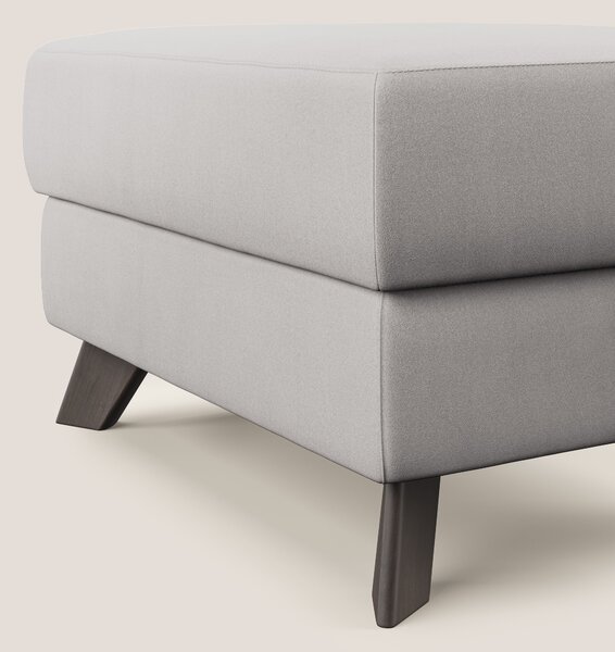 Moon Pouf contenitore e piedini alti in microfibra impermeabile T11 gr