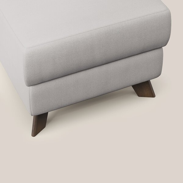 Moon Pouf contenitore e piedini alti in microfibra impermeabile T11 gr