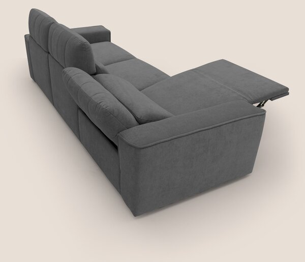 Clark Divano modulare 3 sedute con opzione relax elettrico in tessuto