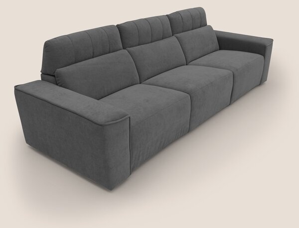 Clark Divano modulare 3 sedute con opzione relax elettrico in tessuto