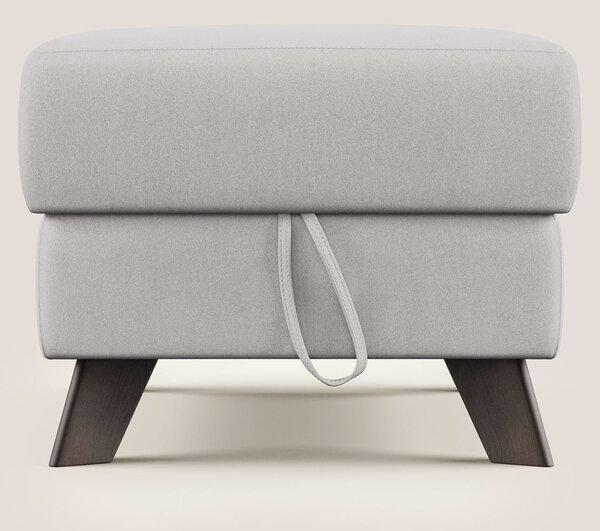 Moon Pouf contenitore e piedini alti in microfibra impermeabile T11 gr
