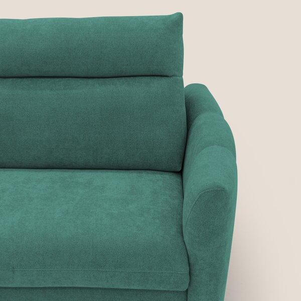 Peonia divano letto scandinavo con materasso H18 cm e morbido e alto s