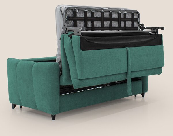 Peonia divano letto scandinavo con materasso H18 cm e morbido e alto s