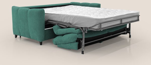 Peonia divano letto scandinavo con materasso H18 cm e morbido e alto s