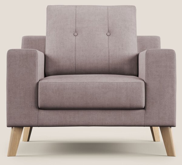 Danish poltroncina in tessuto morbido impermeabile T02 rosa