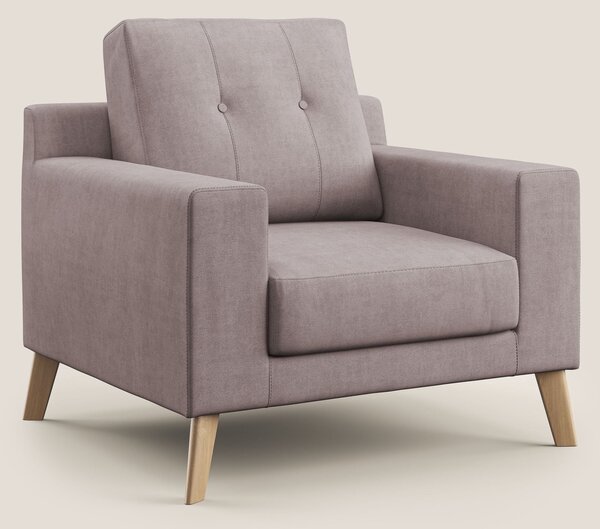 Danish poltroncina in tessuto morbido impermeabile T02 rosa
