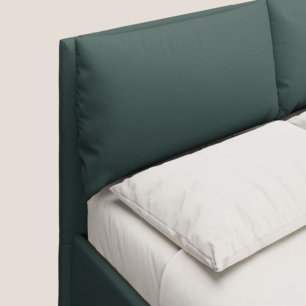 Elsa letto imbottito con vano contenitore in tessuto smacchiabile T05