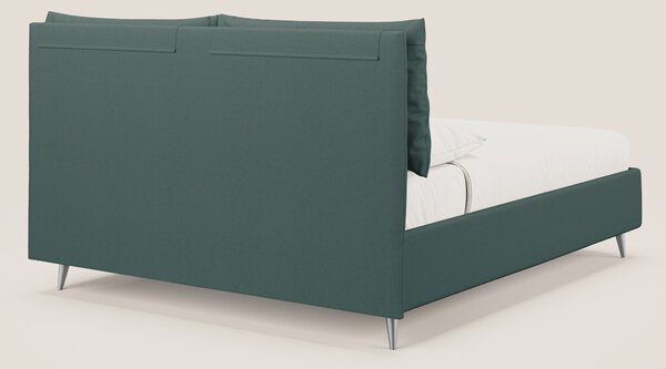 Elsa letto imbottito con vano contenitore in tessuto smacchiabile T05