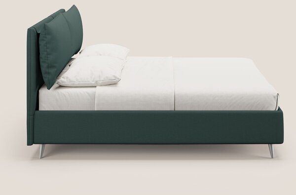 Elsa letto imbottito con vano contenitore in tessuto smacchiabile T05