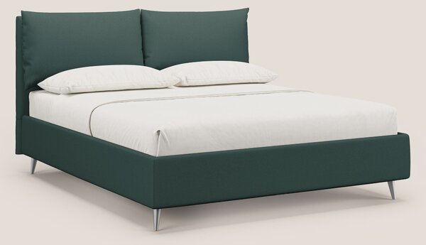 Elsa letto imbottito con vano contenitore in tessuto smacchiabile T05
