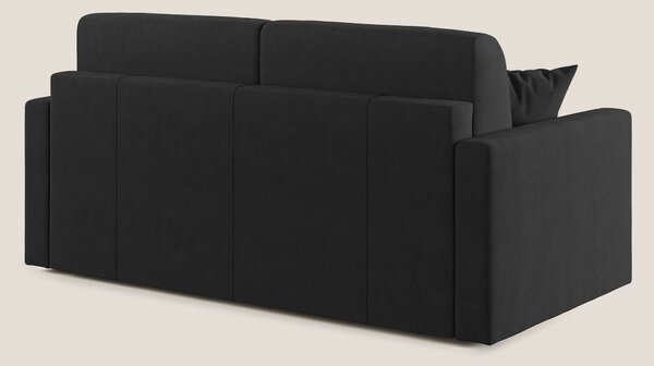 Chris Divano letto in microfibra smacchiabile T11 nero