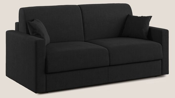 Chris Divano letto in microfibra smacchiabile T11 nero