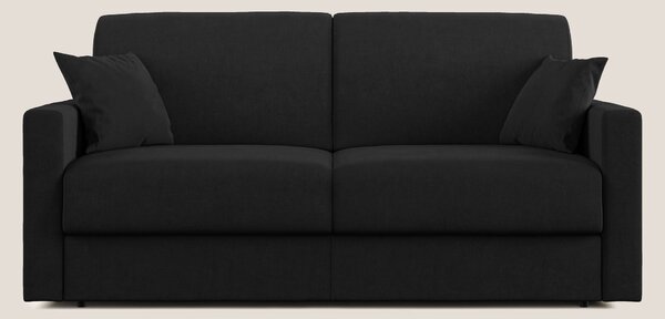 Chris Divano letto in microfibra smacchiabile T11 nero
