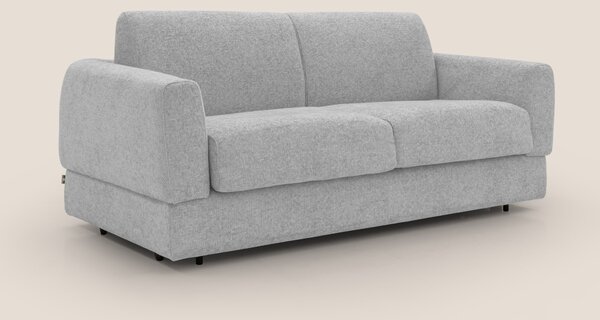 Happy Divano letto matrimoniale con materasso h18 cm in tessuto imperm