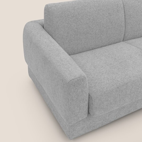 Happy Divano letto matrimoniale con materasso h18 cm in tessuto imperm