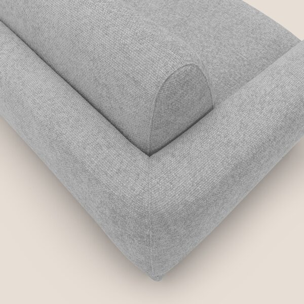 Happy Divano letto matrimoniale con materasso h18 cm in tessuto imperm