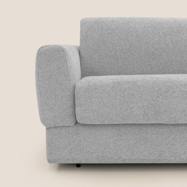 Happy Divano letto matrimoniale con materasso h18 cm in tessuto imperm