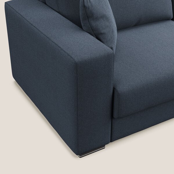 Marte divano in tessuto smacchiabile impermeabile T08 blu