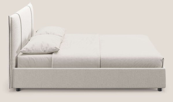 Alicia letto imbottito con vano contenitore in tessuto impermeabile T1