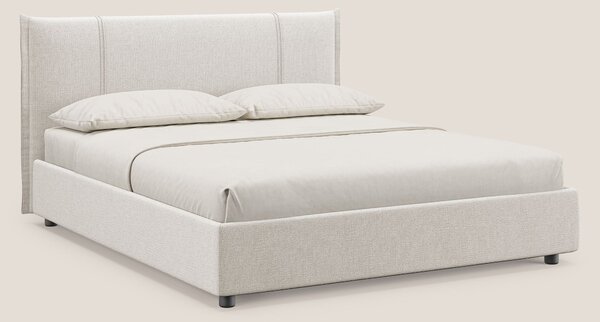 Alicia letto imbottito con vano contenitore in tessuto impermeabile T1