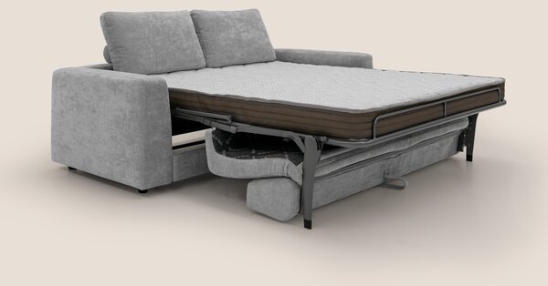Freia Divano letto minimal materasso h15 cm con morbidi schienali in t